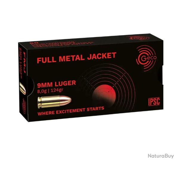 GECO 9x19 FMJ 124gr x50
