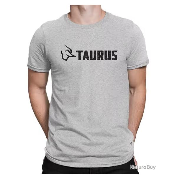 T-shirt TAURUS gris type 2 LIVRAISON GRATUITE