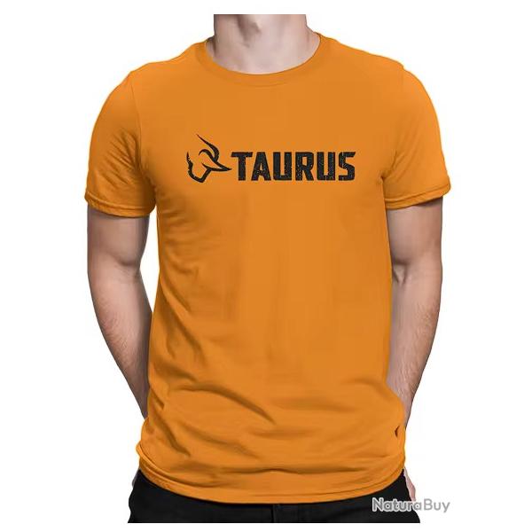 T-shirt TAURUS orange type 2 LIVRAISON GRATUITE