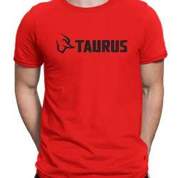 T-shirt TAURUS rouge type 2 LIVRAISON GRATUITE