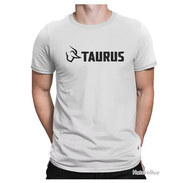 T-shirt TAURUS blanc type 2 LIVRAISON GRATUITE