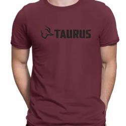 T-shirt TAURUS rouge pourpre type 2 LIVRAISON GRATUITE