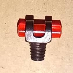 Guidon micro  translucide  rouge  &agrave; visser