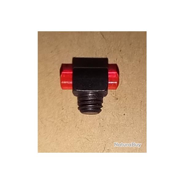 Guidon micro  translucide  rouge  � visser support plein  2.6mm