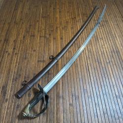 SABRE 1822 D'OFFICIER DE CAVALERIE L&Eacute;G&Egrave;RE CHASSEUR A CHEVAL HUSSARD COULAUX & cie KLINGENTHAL