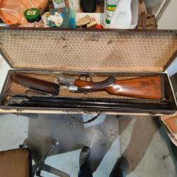 Fusil chasse canons superpos&eacute;s St Etienne Falcor