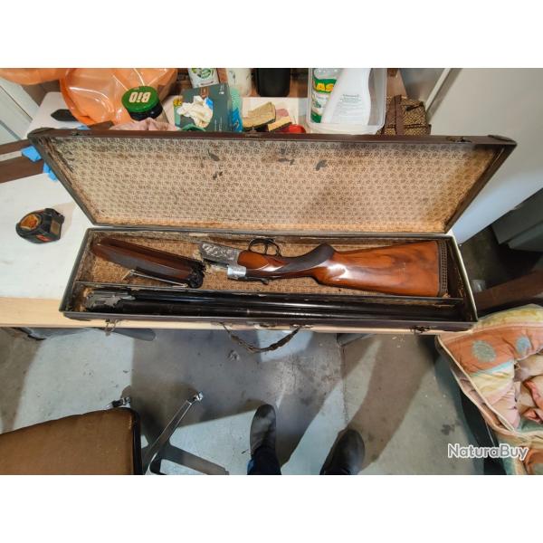 Fusil chasse canons superpos�s St Etienne Falcor