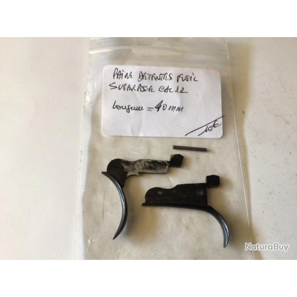 VENDU PAR LE-CUIRASSIER PAIRE DE DETENTES SUPERPOS� ITALIEN  CAL 12