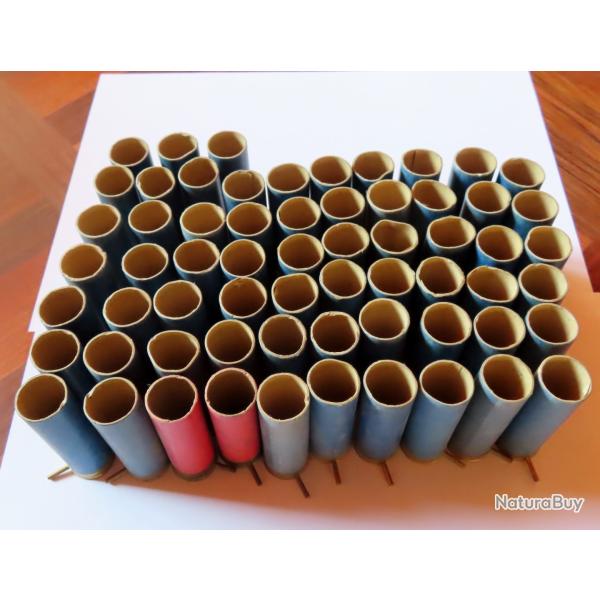 LOT DE 60 DOUILLES � BROCHES CALIBRE 12