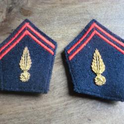 paire de col sapeur pompier