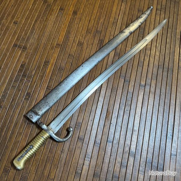RARE SABRE BA�ONNETTE 1866 CHASSEPOT MANUFACTUR�E EN ALSACE STEHELIN & CIE BITSCHWILLER-LES-THANN