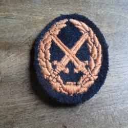 &eacute;cusson tissu brevet militaire