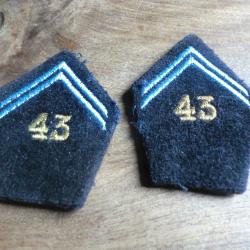 patte de col 43eme r&eacute;giment de transmissions