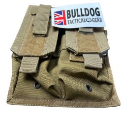 Porte chargeurs double coyote pour fusil d'assaut Bulldog