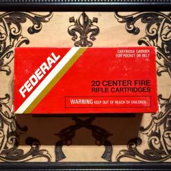 !! Rare FEDERAL 300 SAVAGE BO&Icirc;TE PLEINE ! 1� SANS R&Eacute;SERVE !! CARTRIDGE CARRIER for pocket or Belt