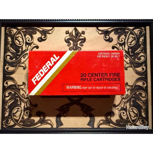 !! Rare FEDERAL 300 SAVAGE BO�TE PLEINE ! 1� SANS R�SERVE !! CARTRIDGE CARRIER for pocket or Belt