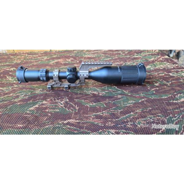 Lunette et montage pour armes longues