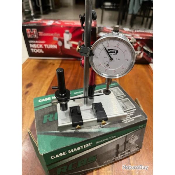 LOT MATERIEL DE 3 APPAREILS HORNADY/RCBS CONTROLE ETUIS TIR LONGUE DISTANCE