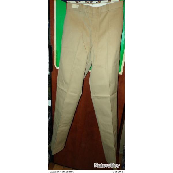ARMEE AMERICAINE U.S : PANTALON DE SORTIE BEIGE�,TAILLE U.S 27X33 SOIT EN TAILLE FRANCAISE 34 OU XS