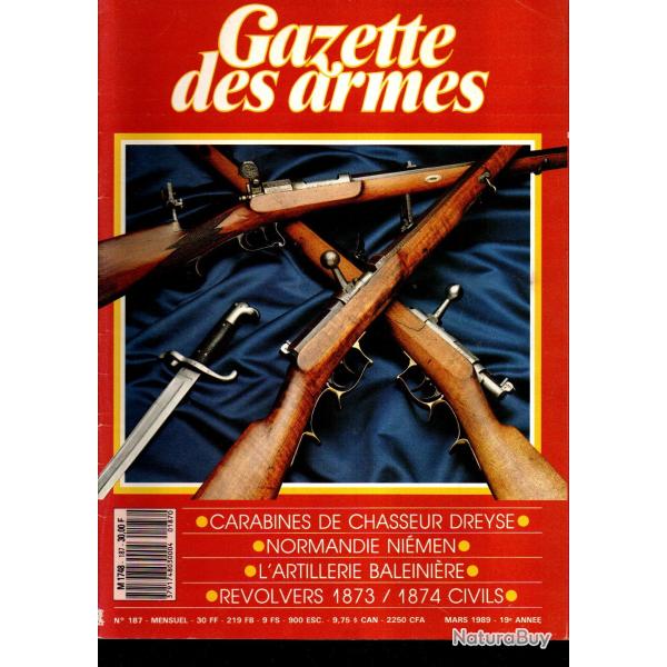 gazette des armes 187 , artillerie baleini�re part 1, normandie niemen, mitrailleuse browning 1916 a