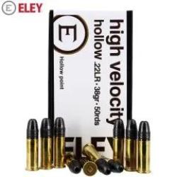Balles 22LR Eley High Velocity Hollow x50
