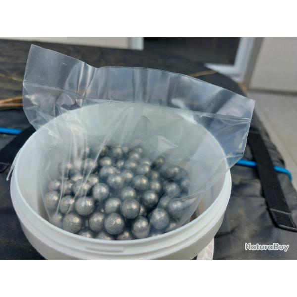 500 balles rondes 435 plomb pur