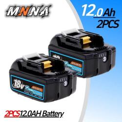 Batterie Compatible Makita BL1830 1815 1860 18V, Modele: 12.0Ah 2pcs