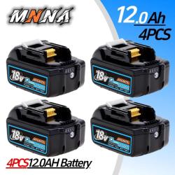 Batterie Compatible Makita BL1830 1815 1860 18V, Modele: 12.0Ah 4pcs