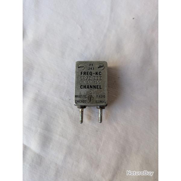 WW2 US COMPOSANT TYPE ELECTRONIQUE AMERICAIN A IDENTIFIER T243 CHANNEL 5 be