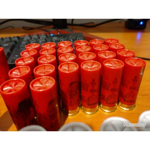 26 cartouches cal 12/70 28g plombs 7.5