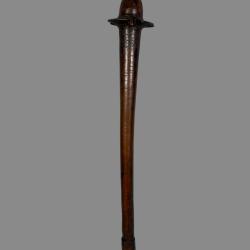 Massue casse-t&ecirc;te de guerre phallique, Kanak, Nouvelle Cal&eacute;donie