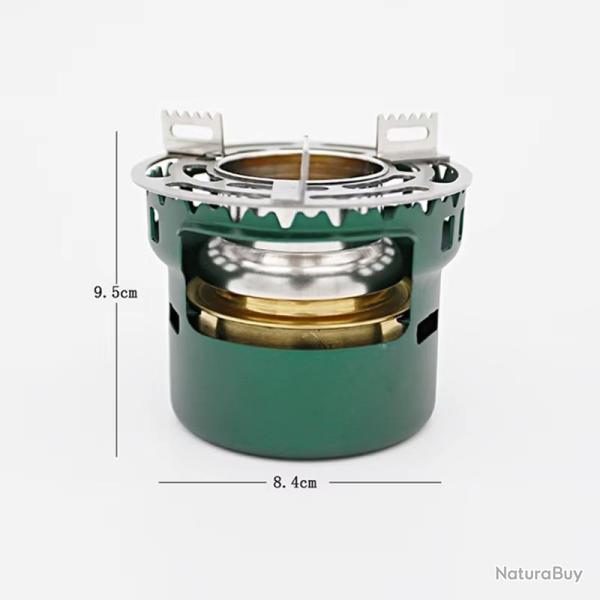 R�chaud Alcool Aluminium Mini Support Cuisson Randonn�e Camping Ultral�ger Compact
