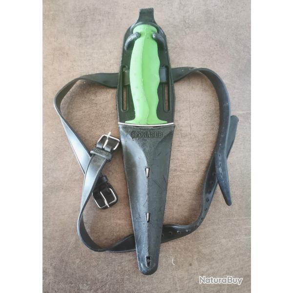 Chasse sous marine,Rare dague Sporasub mod�le Snake
