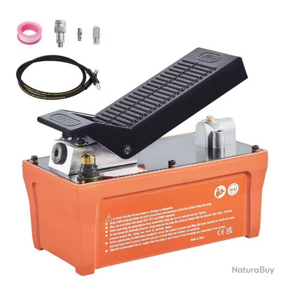Pompe hydraulique � air 10 000 PSI P�dale d'air actionn�e au pied de r�servoir de 1/2 gal pour