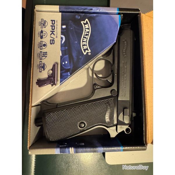 pistolet Walther PPK/S 4,5mm BB