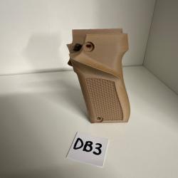 (DB3) Crosse beige droitier pour pistolet Unique 22lr mod&egrave;le D et E.