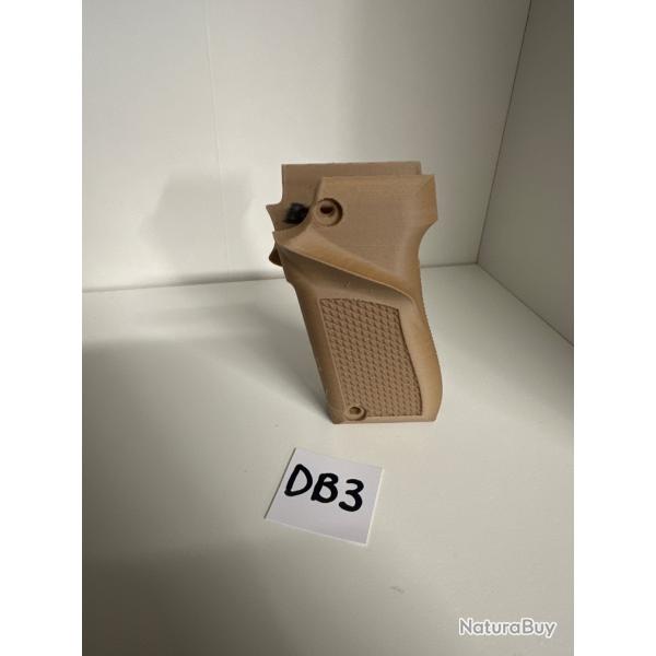 (DB3) Crosse beige droitier pour pistolet Unique 22lr mod�le D et E.