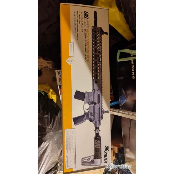 Sig Sauer MCX Virtus PCP plomb cal 5.5 (.22) + Adaptateur 1/2 - 20 UNF