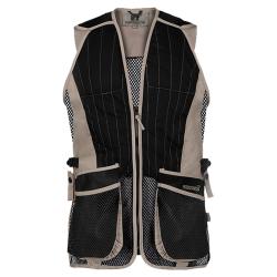 Prix de d&eacute;part &agrave; 1� !! Gilet de ball trap Percussion Evo Beige et Noir Taille L