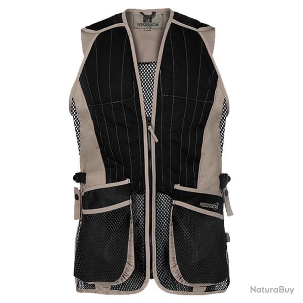 Prix de d�part � 1� !! Gilet de ball trap Percussion Evo Beige et Noir Taille L