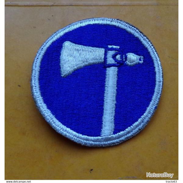 ARMEE AMERICAINE U.S : TISSU DE DIVISION DE L'ARMEE U.S AVEC UNE HACHE� ,�ETAT VOIR PHOTO� . POUR TO