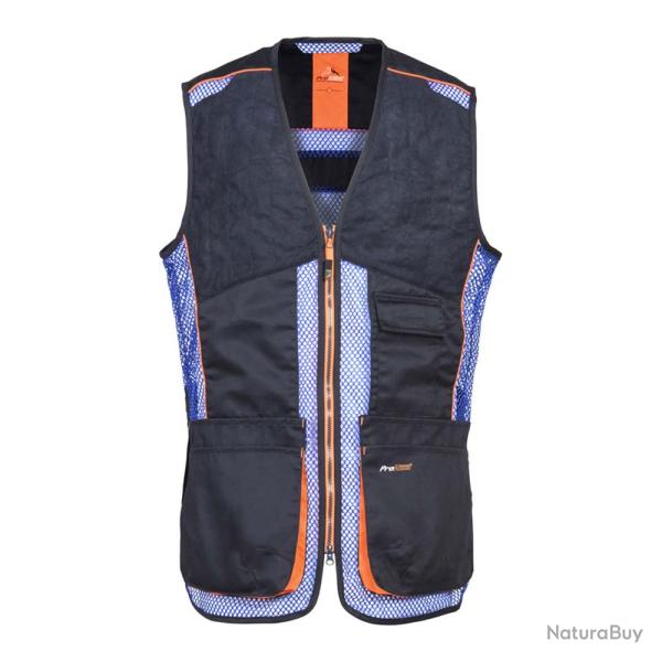 Prix de d�part � 1� !! Gilet de Ball-trap Prohunt Rabbit Noir et Bleu Taille XL