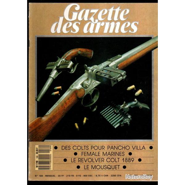 gazette des armes 189 marines, revolver 1889, pistolet officier sup�rieur 1833, colt pancho villa,