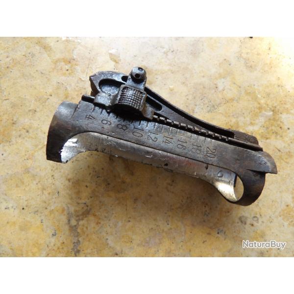 hausse escargot  ww1 fusil mauser G98 1/c�t� oxyd�e Allemand premi�re guerre bon fonctionnement