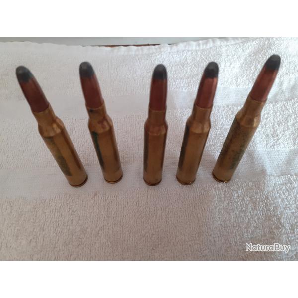 5 balles de 280 remington Neuves  avec cartouchi�re cuir