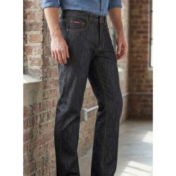 Jean Homme 5 Poches K Dran Noir 100 Coton R&eacute;sistant Coupe Intemporelle