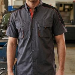 Chemise manches courtes TERRATREND 3107GN Confort technique et style moderne