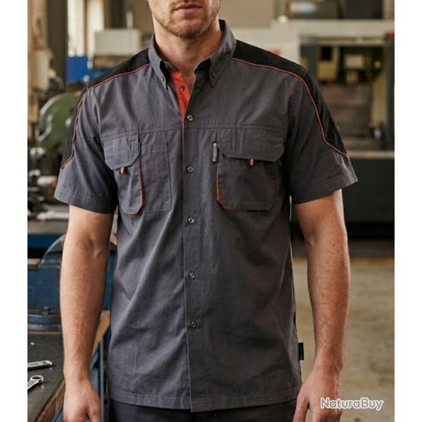 Chemise manches courtes TERRATREND 3107GN -- Confort technique et style moderne 3XL