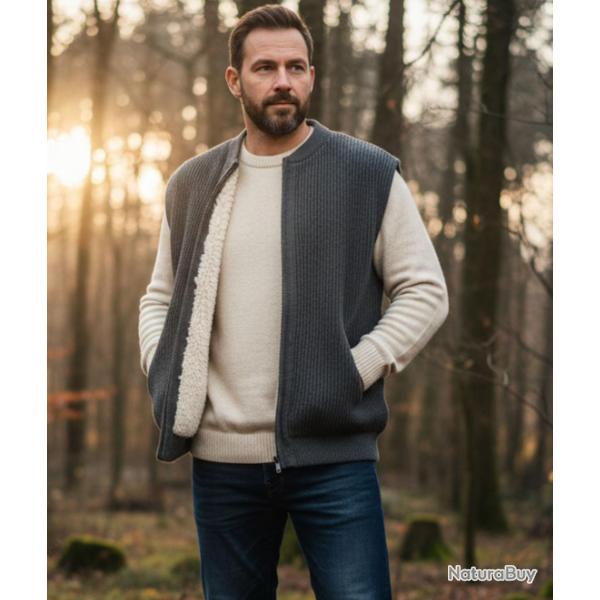 Gilet sans manches fourr� mouton D194U004 7