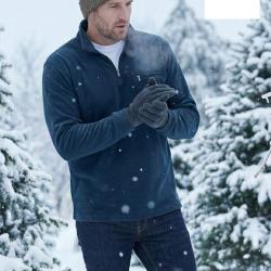 Sweat Polaire Col Zipp&eacute; 1 Poche Caribou1 Challenger